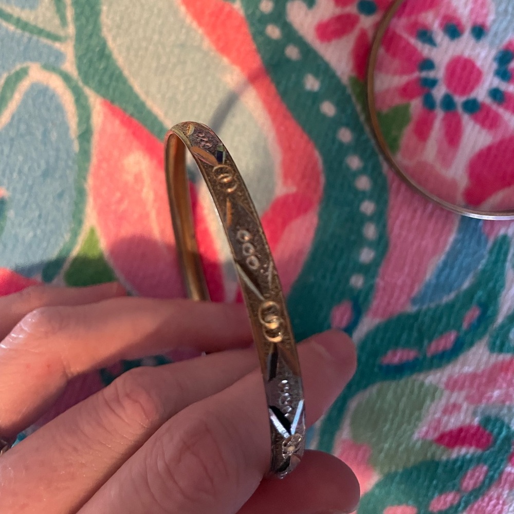 Vintage Silver Embellished Bangle